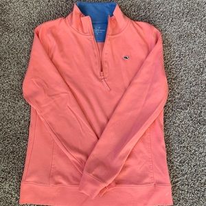 Vineyard vines pink lightweight pullover